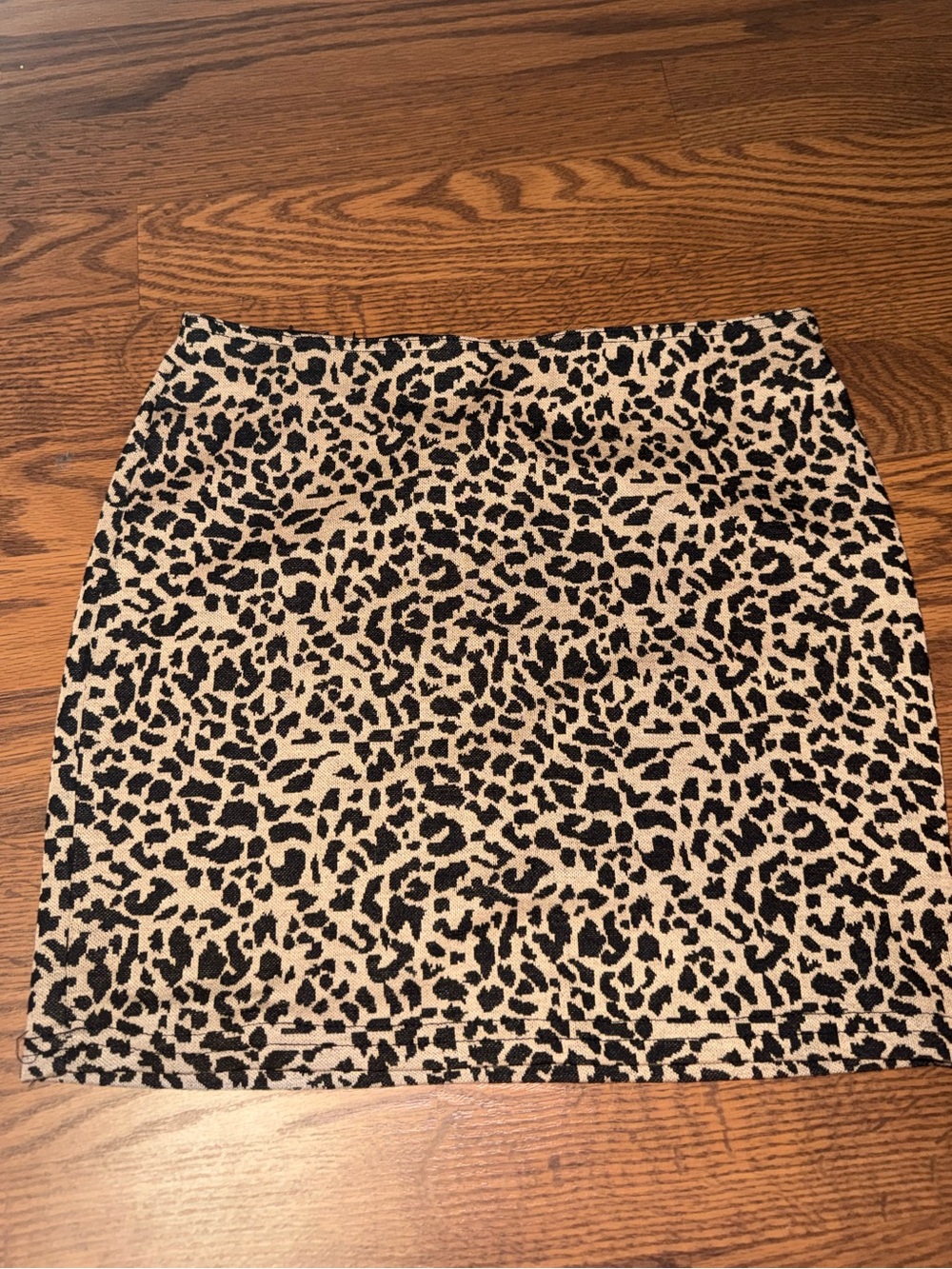 Sans Souci Leopard Print Mini Skirt - Beige & Black